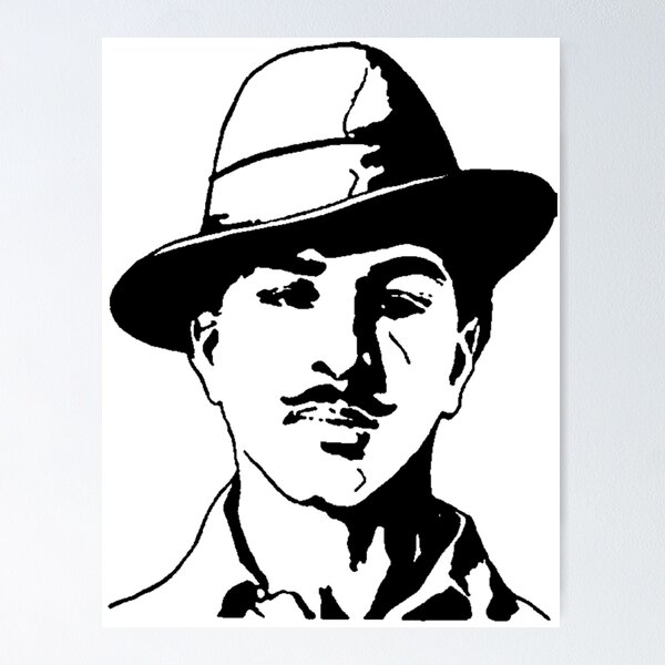 Bhagat Singh Art Metal Prints for Sale | Redbubble