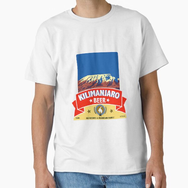 Item preview, Kilimanjaro Larger - Kilimanjaro  Beer shirt - Best Beer Shirt - Friday Night - Fun bar Shirt - t shirt designed and sold by happygiftideas.