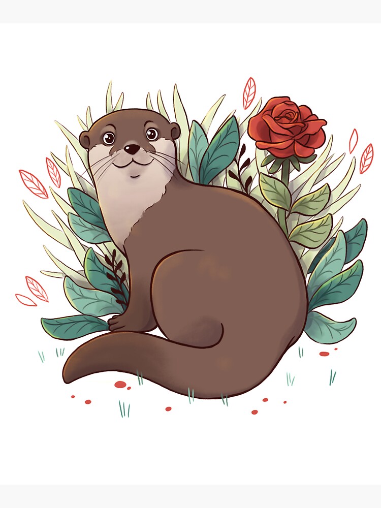 Otter by adelaydeart