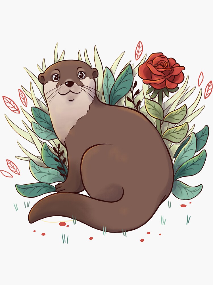 Otter by adelaydeart