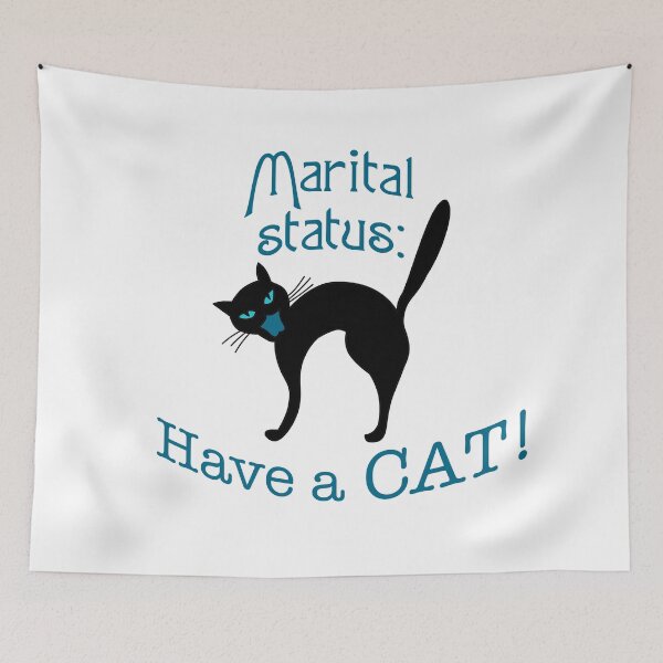 Item preview, marital status: have a cat designed and sold by AvotArt.
