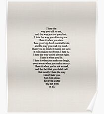 10 Things I Hate About You Poster
