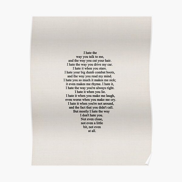 10 Things I Hate About You Poster