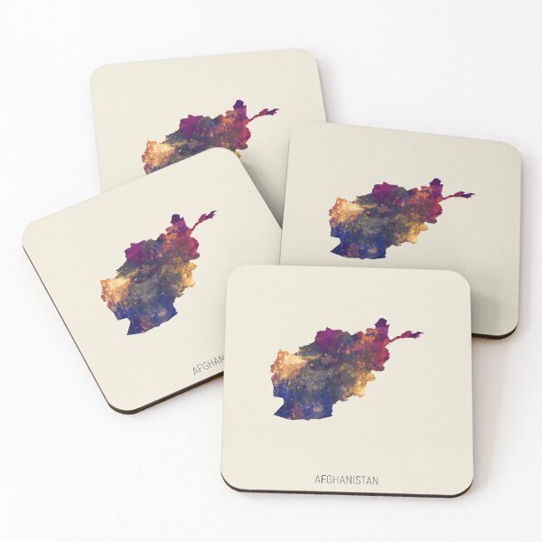 Item preview, Afghanistan Watercolor Map designed and sold by ArtPrints.