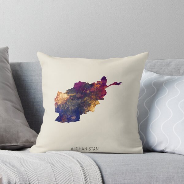Item preview, Afghanistan Watercolor Map designed and sold by ArtPrints.