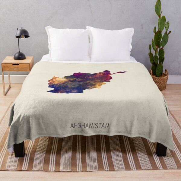 Item preview, Afghanistan Watercolor Map designed and sold by ArtPrints.