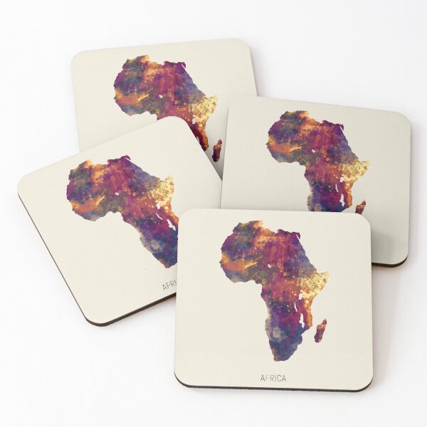 Item preview, Africa Watercolor Map designed and sold by ArtPrints.