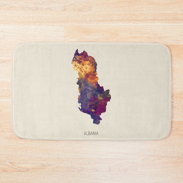 Artikelvorschau, Albania Watercolor Map entworfen und verkauft von ArtPrints.