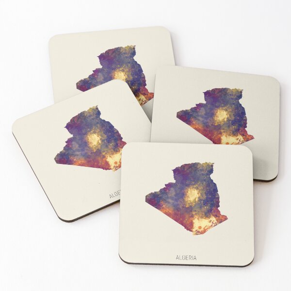 Item preview, Algeria Watercolor Map designed and sold by ArtPrints.