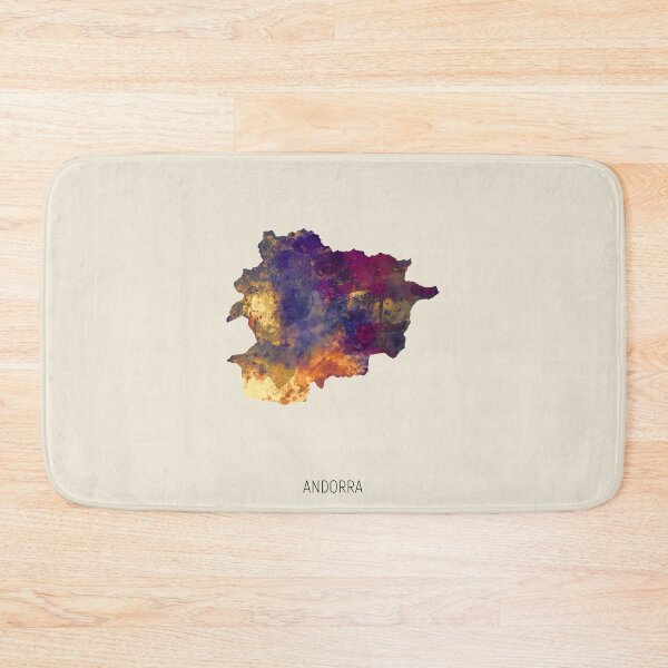 Item preview, Andorra Watercolor Map designed and sold by ArtPrints.