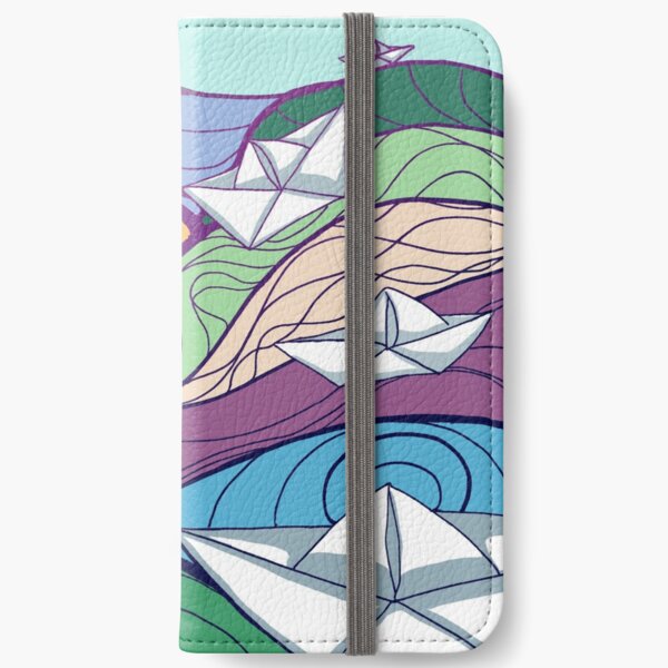 Paper Boats iPhone Wallet