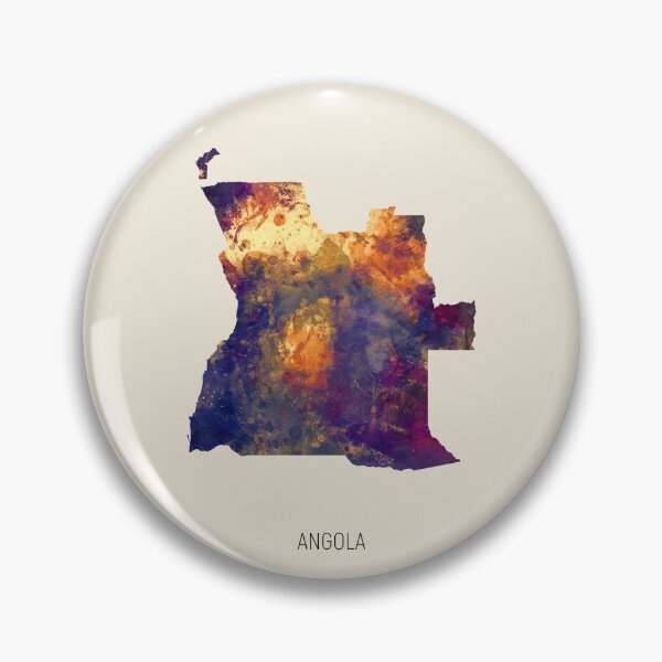 Item preview, Angola Watercolor Map designed and sold by ArtPrints.