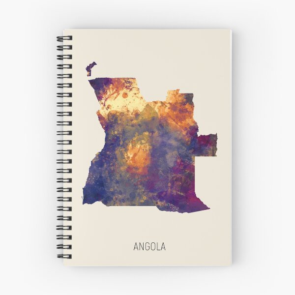 Item preview, Angola Watercolor Map designed and sold by ArtPrints.