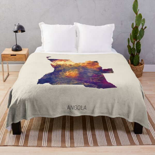 Item preview, Angola Watercolor Map designed and sold by ArtPrints.