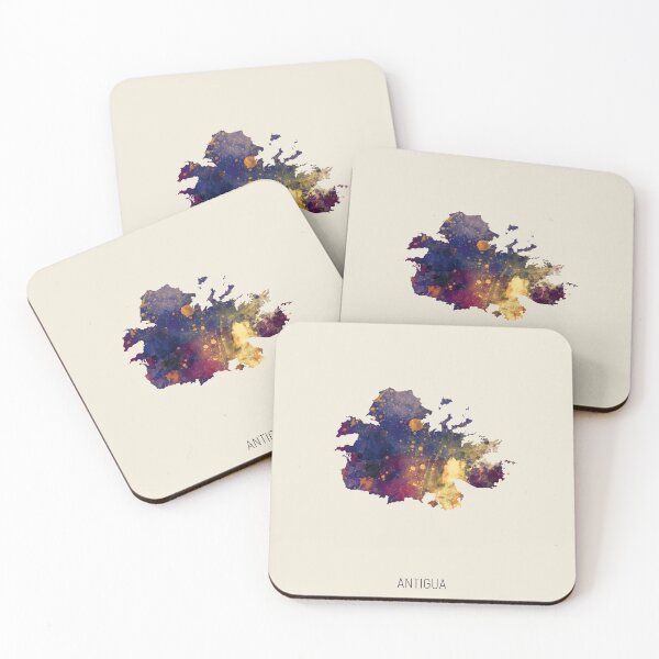 Item preview, Antigua Watercolor Map designed and sold by ArtPrints.