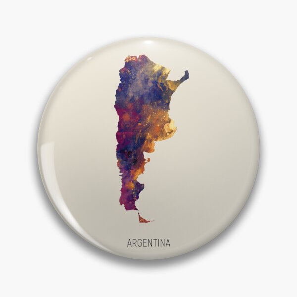 Item preview, Argentina Watercolor Map designed and sold by ArtPrints.