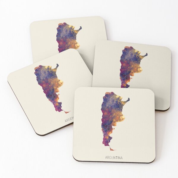 Item preview, Argentina Watercolor Map designed and sold by ArtPrints.