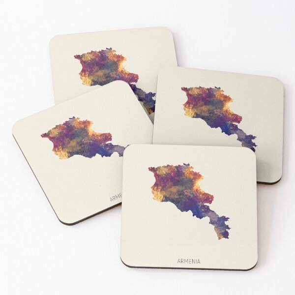 Item preview, Armenia Watercolor Map designed and sold by ArtPrints.