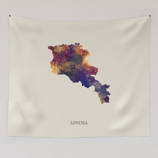 Item preview, Armenia Watercolor Map designed and sold by ArtPrints.
