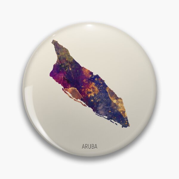 Item preview, Aruba Watercolor Map designed and sold by ArtPrints.
