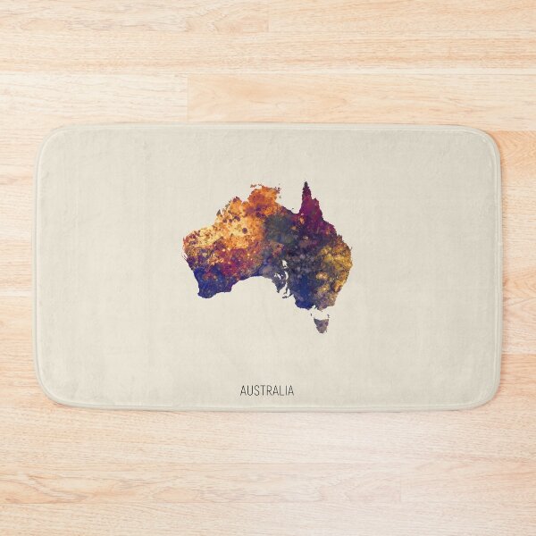Item preview, Australia Watercolor Map designed and sold by ArtPrints.