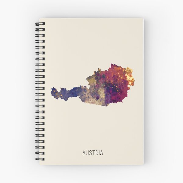 Item preview, Austria Watercolor Map designed and sold by ArtPrints.