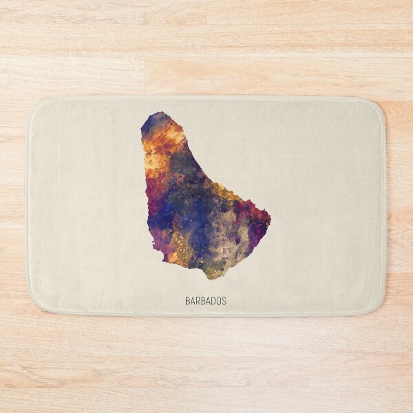Item preview, Barbados Watercolor Map designed and sold by ArtPrints.