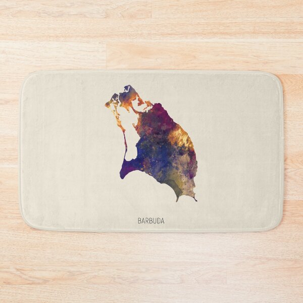 Item preview, Barbuda Watercolor Map designed and sold by ArtPrints.