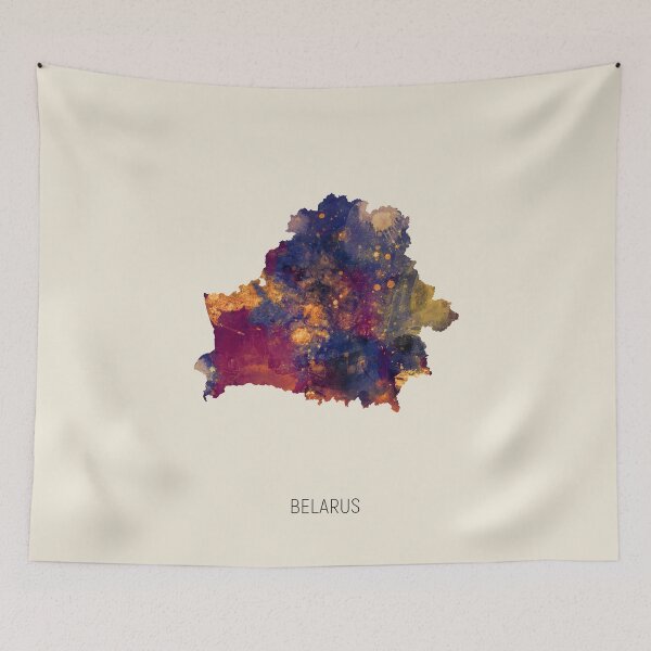 Item preview, Belarus Watercolor Map designed and sold by ArtPrints.