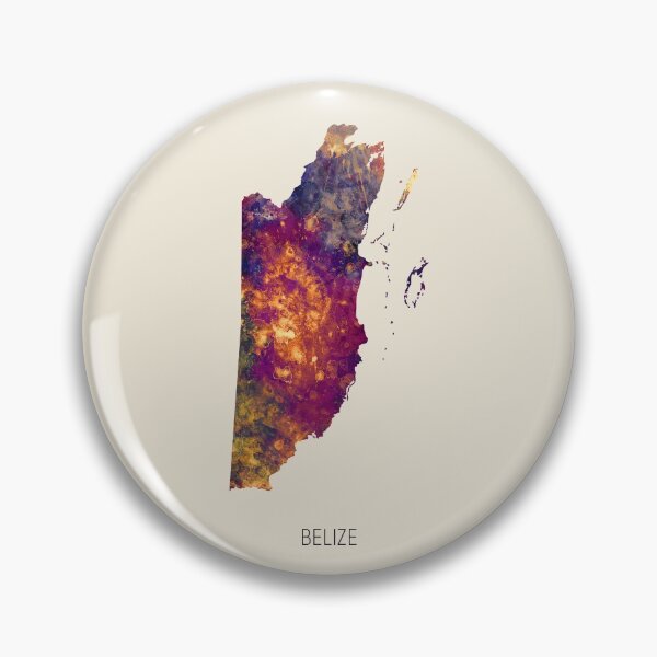 Item preview, Belize Watercolor Map designed and sold by ArtPrints.