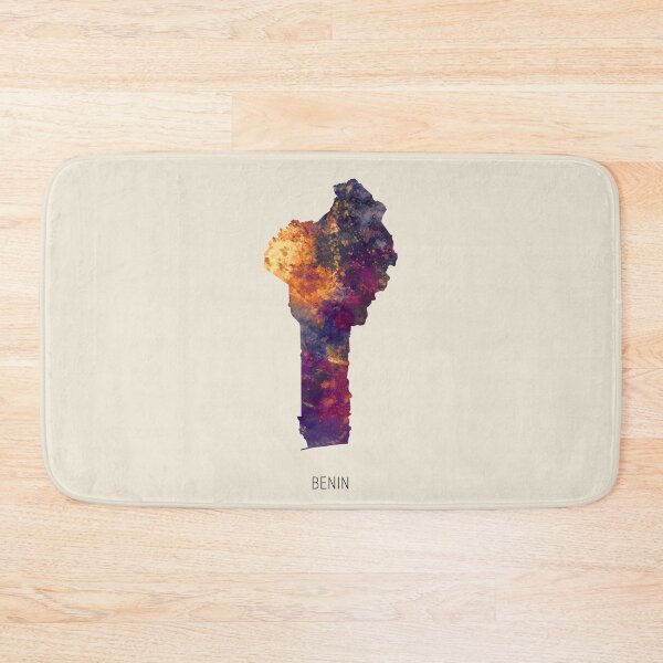 Item preview, Benin Watercolor Map designed and sold by ArtPrints.