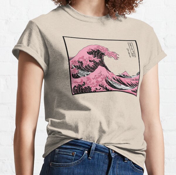Pink Great Wave Off Kanagawa Classic T-Shirt