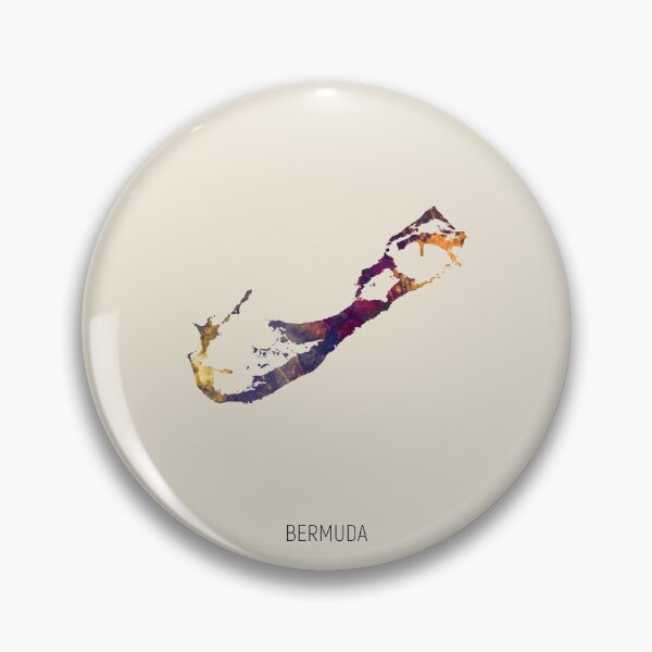 Artikelvorschau, Bermuda Watercolor Map entworfen und verkauft von ArtPrints.