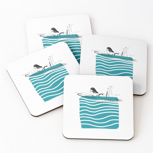 Item preview, Paddling surfing waves minimalists sea lines  designed and sold by Tropical Blood.