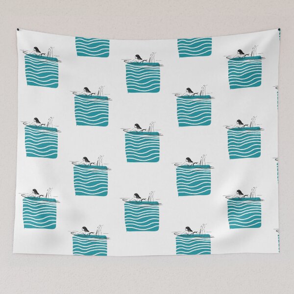Item preview, Paddling surfing waves minimalists sea lines  designed and sold by Tropical Blood.