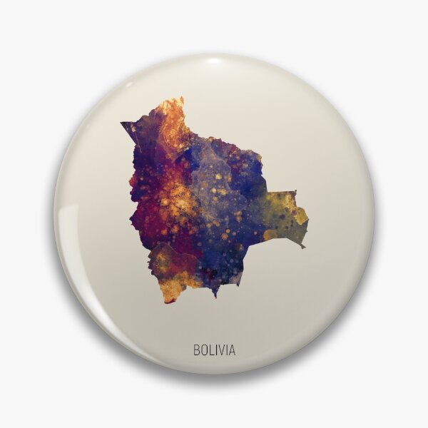 Artikelvorschau, Bolivia Watercolor Map entworfen und verkauft von ArtPrints.