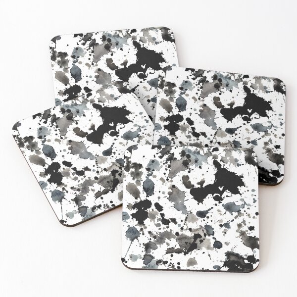 Item preview, Black and Grey, Watercolour Paint Splatter designed and sold by SaltySerenity.