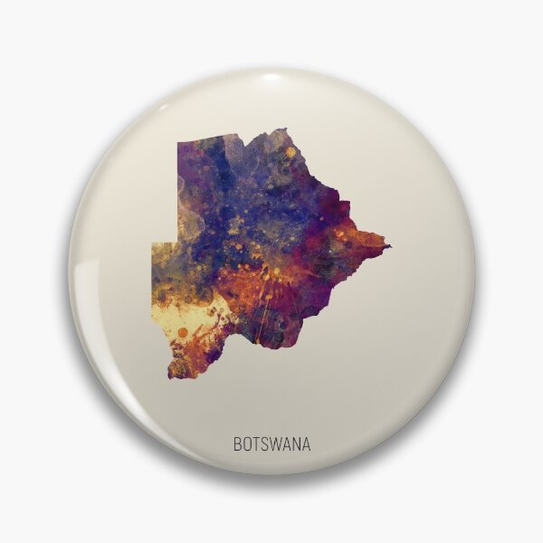 Item preview, Botswana Watercolor Map designed and sold by ArtPrints.