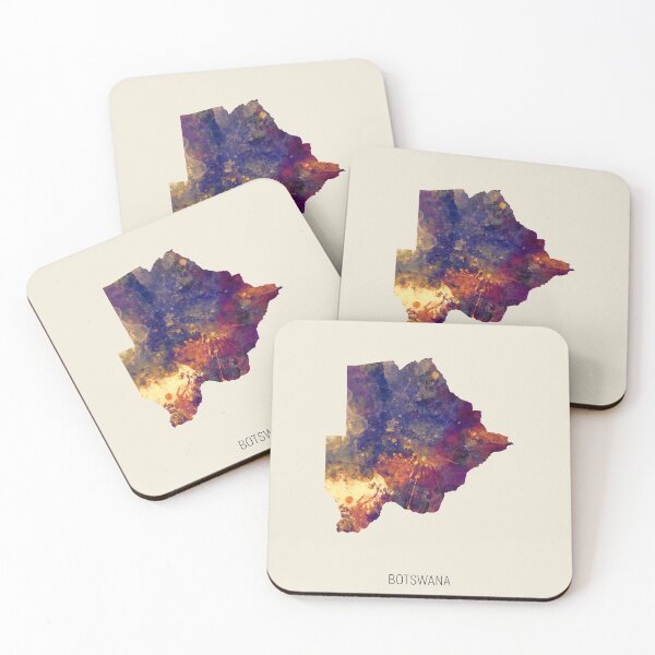 Item preview, Botswana Watercolor Map designed and sold by ArtPrints.