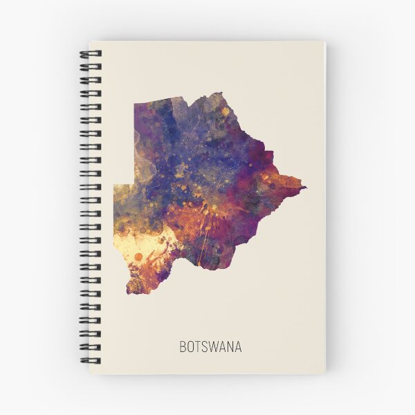 Item preview, Botswana Watercolor Map designed and sold by ArtPrints.