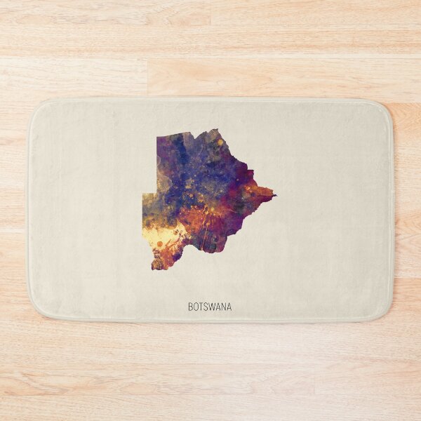 Item preview, Botswana Watercolor Map designed and sold by ArtPrints.