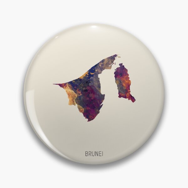 Item preview, Brunei Watercolor Map designed and sold by ArtPrints.
