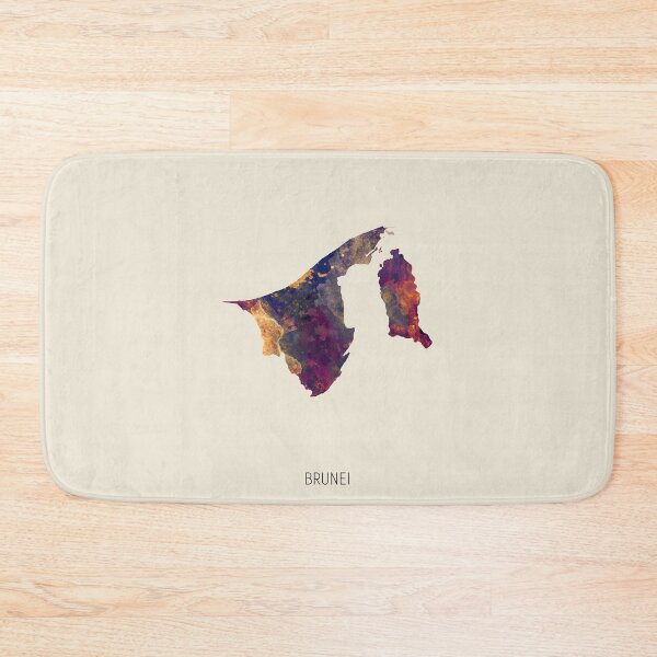 Item preview, Brunei Watercolor Map designed and sold by ArtPrints.