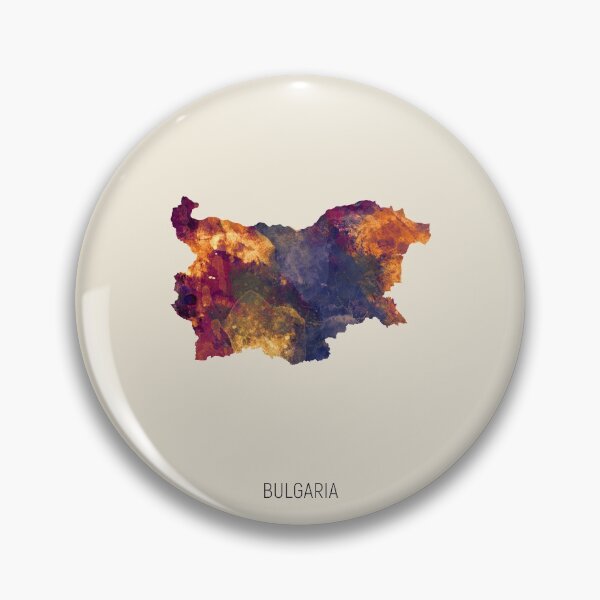 Artikelvorschau, Bulgaria Watercolor Map entworfen und verkauft von ArtPrints.