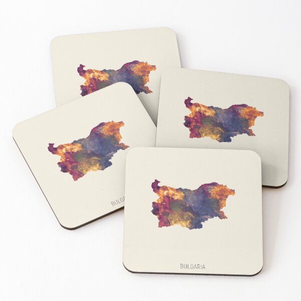 Item preview, Bulgaria Watercolor Map designed and sold by ArtPrints.