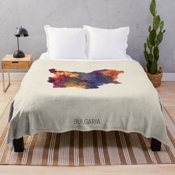 Item preview, Bulgaria Watercolor Map designed and sold by ArtPrints.