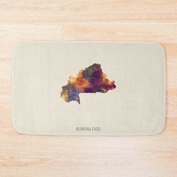 Item preview, Burkina Faso Watercolor Map designed and sold by ArtPrints.