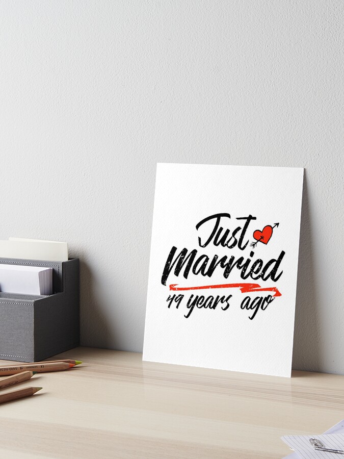 Amazon.com : Funny 49th Anniversary Card for Wife or Husband - 17897 Days  Together - I Love You Gifts, Happy 49th Wedding Anniversary Cards for  Partner, 5.7 x 5.7 Inch Greeting Cards