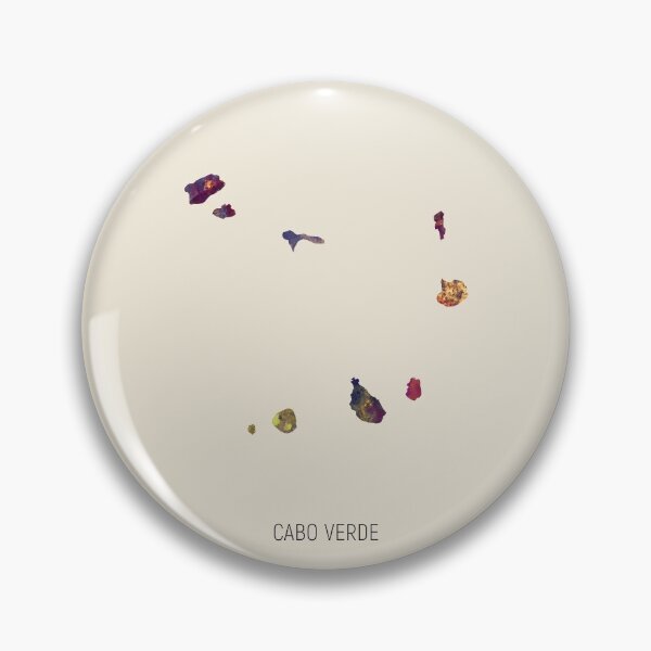Item preview, Cabo Verde Watercolor Map designed and sold by ArtPrints.