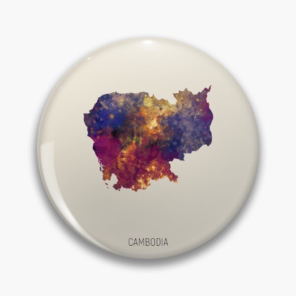 Artikelvorschau, Cambodia Watercolor Map entworfen und verkauft von ArtPrints.